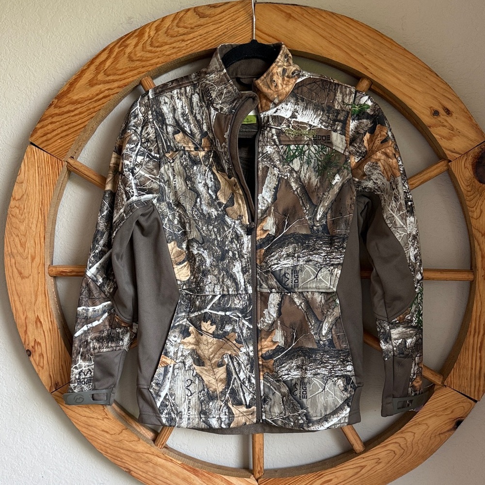 Realtree Camo Utility Jacket in Brown, Green and Gray